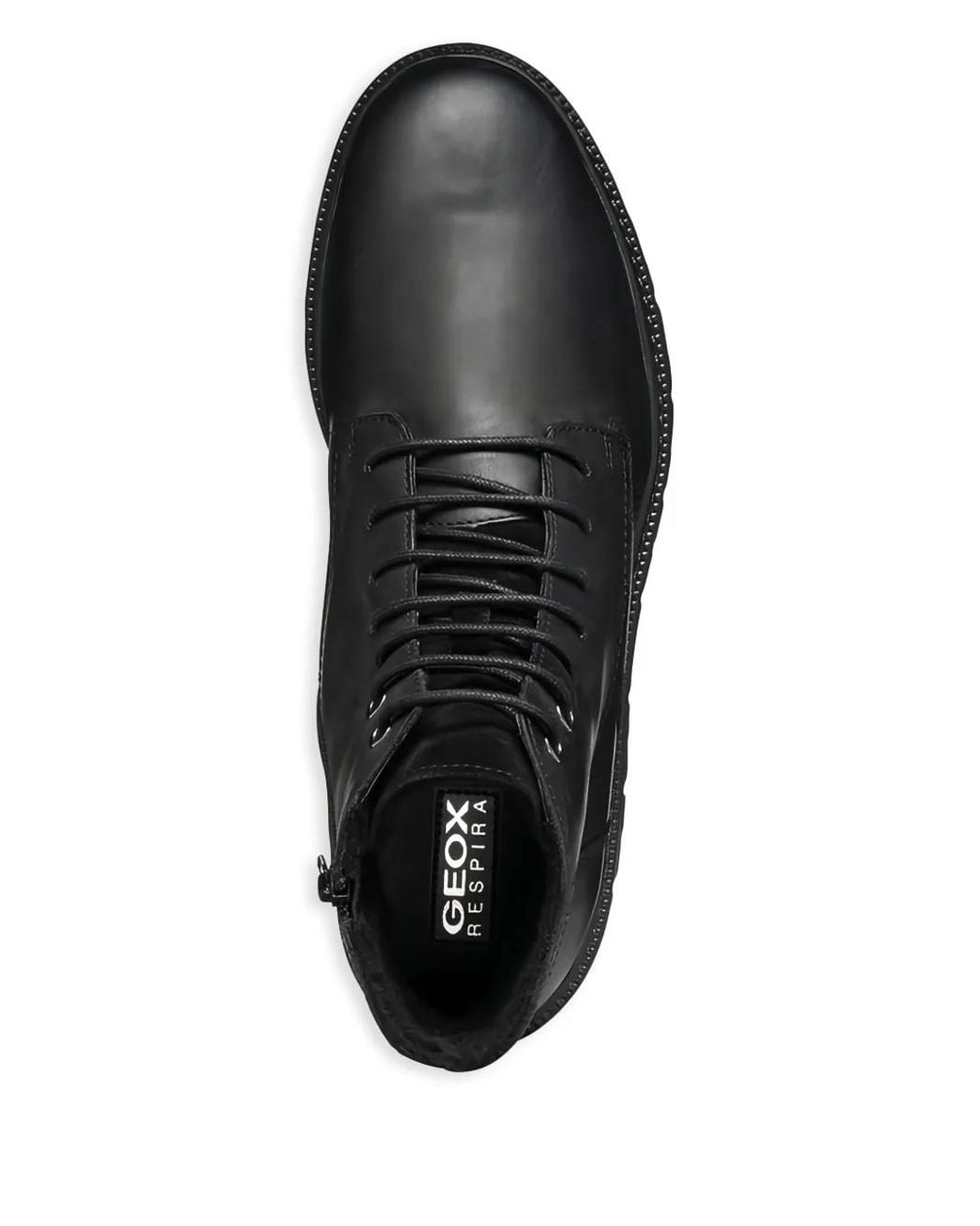 Geox Black Ghiacciaio Lace-Up Zip Boots for men