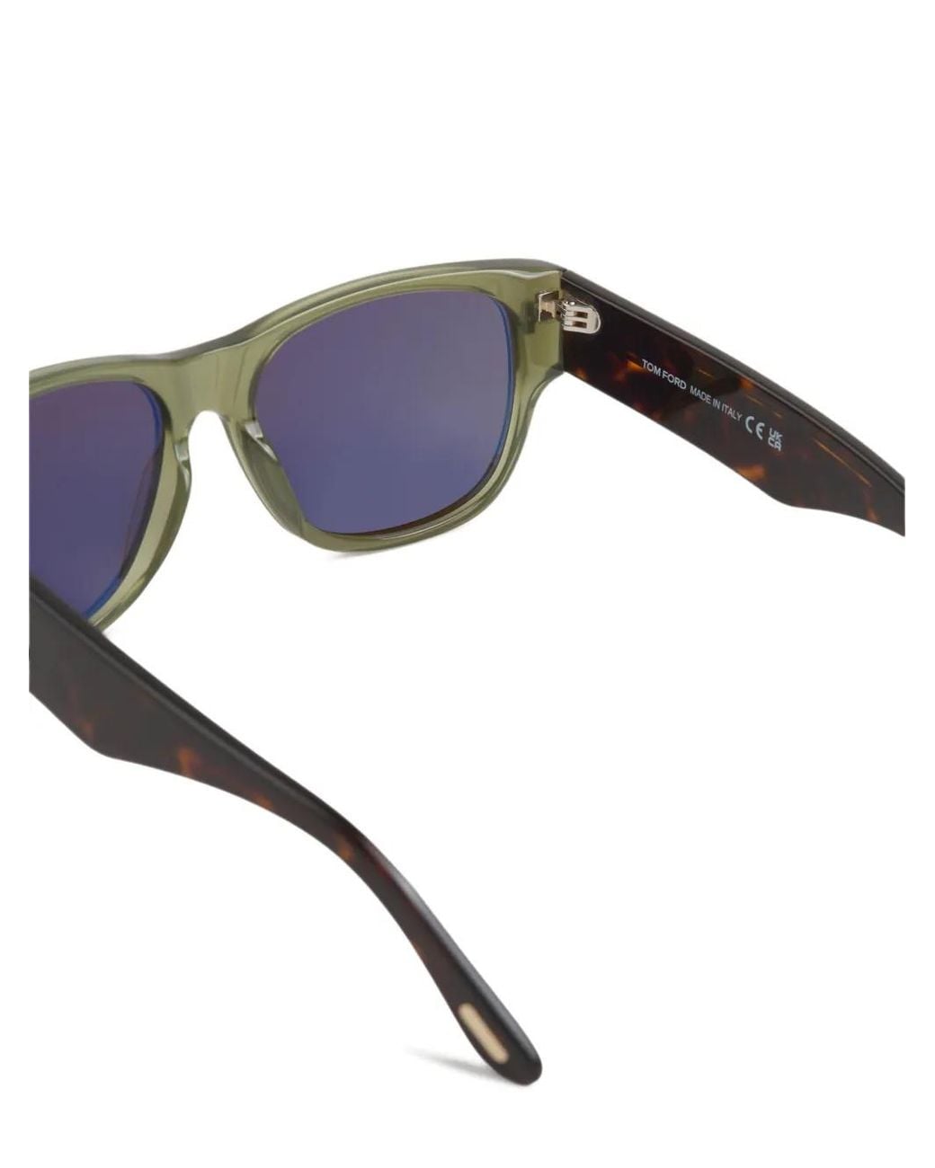 Tom Ford Gray Tortoiseshell-Effect Square-Frame Sunglasses for men