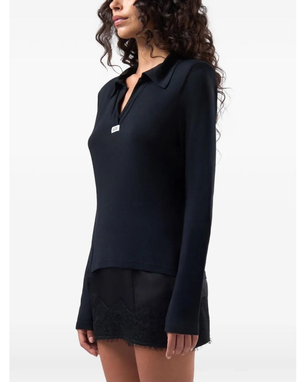 Gcds Blue Gothic Long-Sleeve T-Shirt
