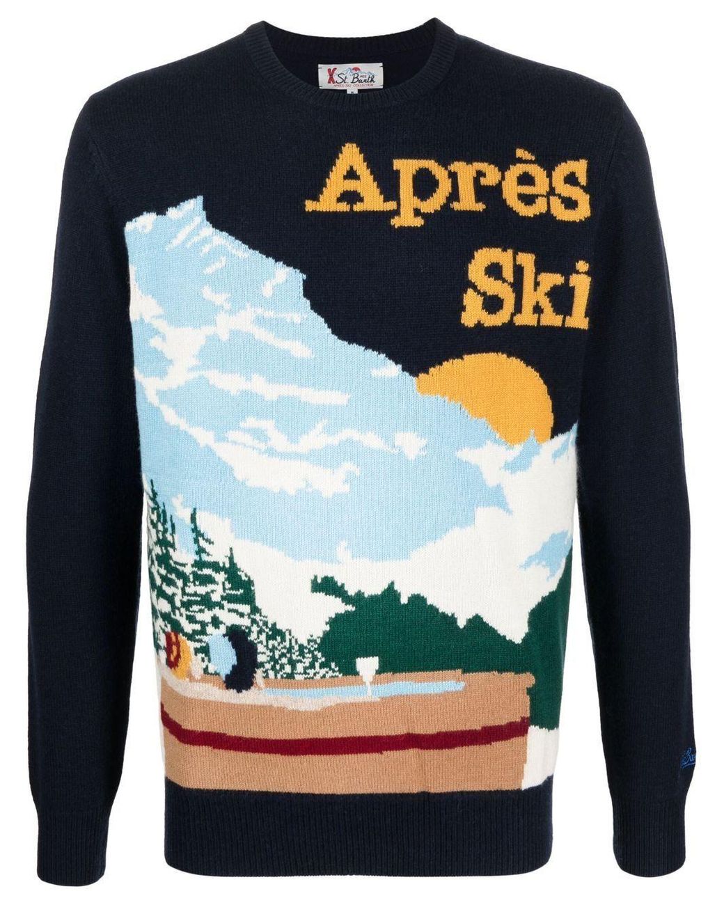 Mc2 Saint Barth Apres Ski Pullover in Blau für Herren | Lyst DE
