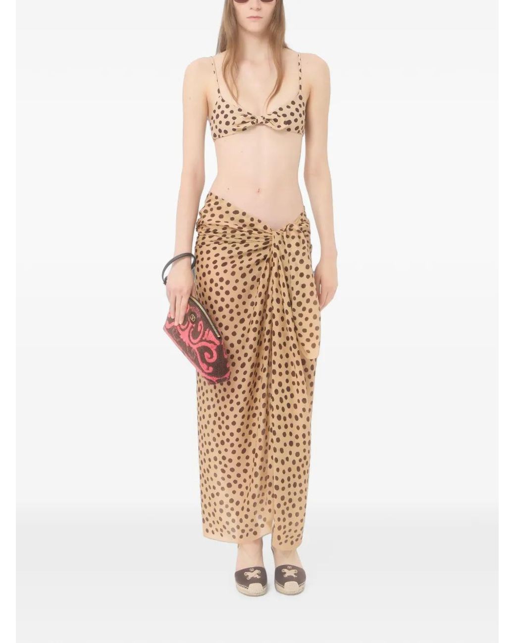 Valentino Garavani Natural Dalmata Plus De Pois Polka Dot Headband