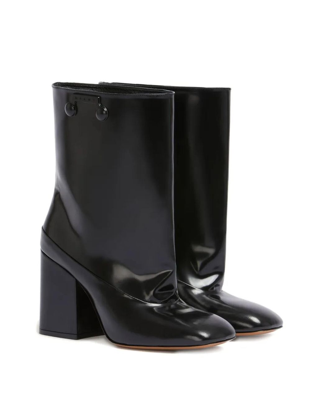 Marni Black Trunkaroo Block-Heel Ankle Boots