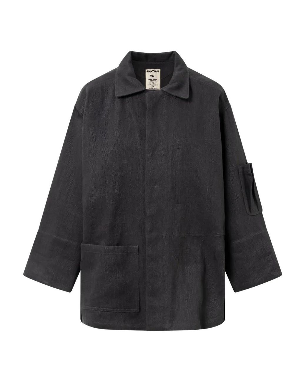 Anntian Gray Pocket Jacket