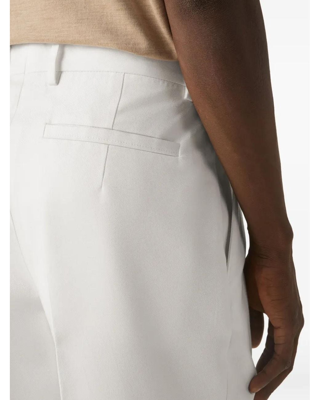 Zegna White "Z Lux Leisurewear" Trousers for men