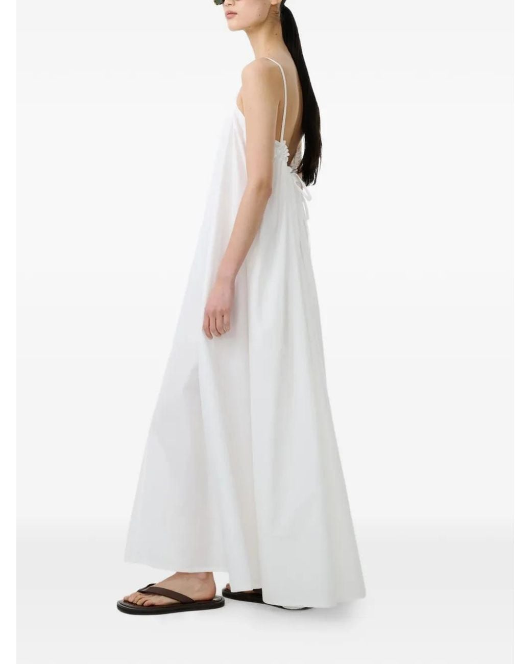Studio Nicholson White Achille Midi Dress