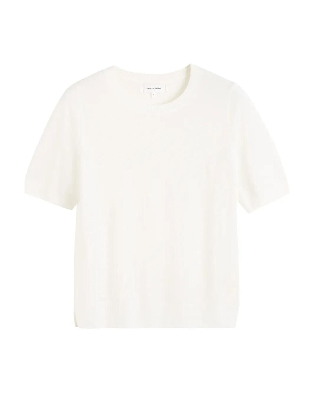 Chinti & Parker White Merino T-Shirt