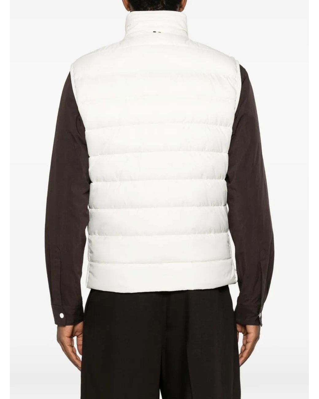 Boss White Doudoune Sans Manches for men