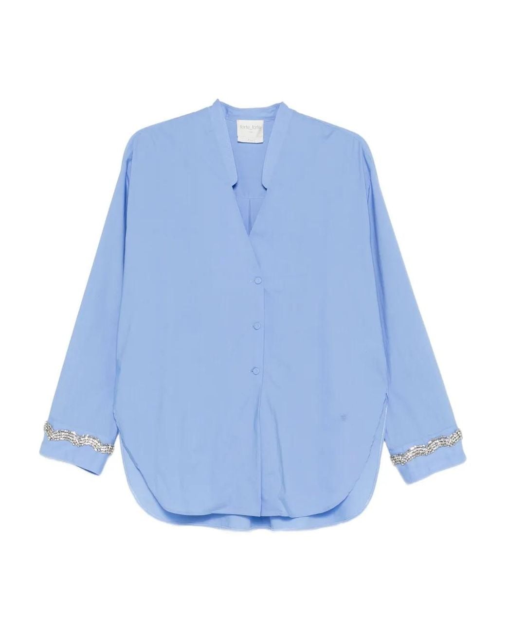 Forte_forte Blue Embellished Shirt