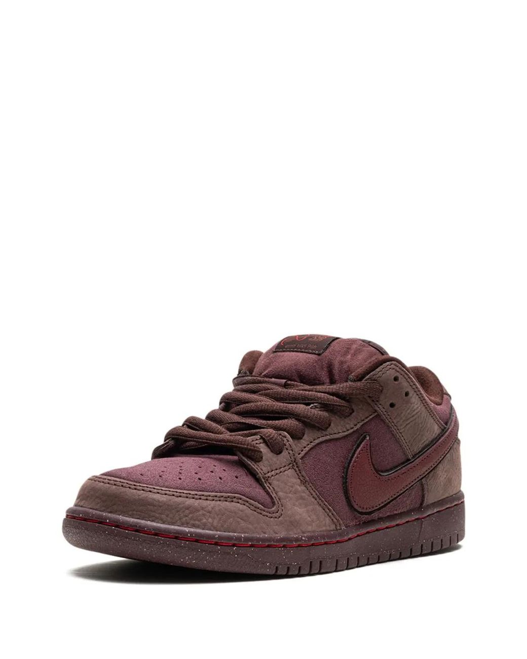 Nike Brown Sb Dunk Low "City Of Love" Sneakers for men
