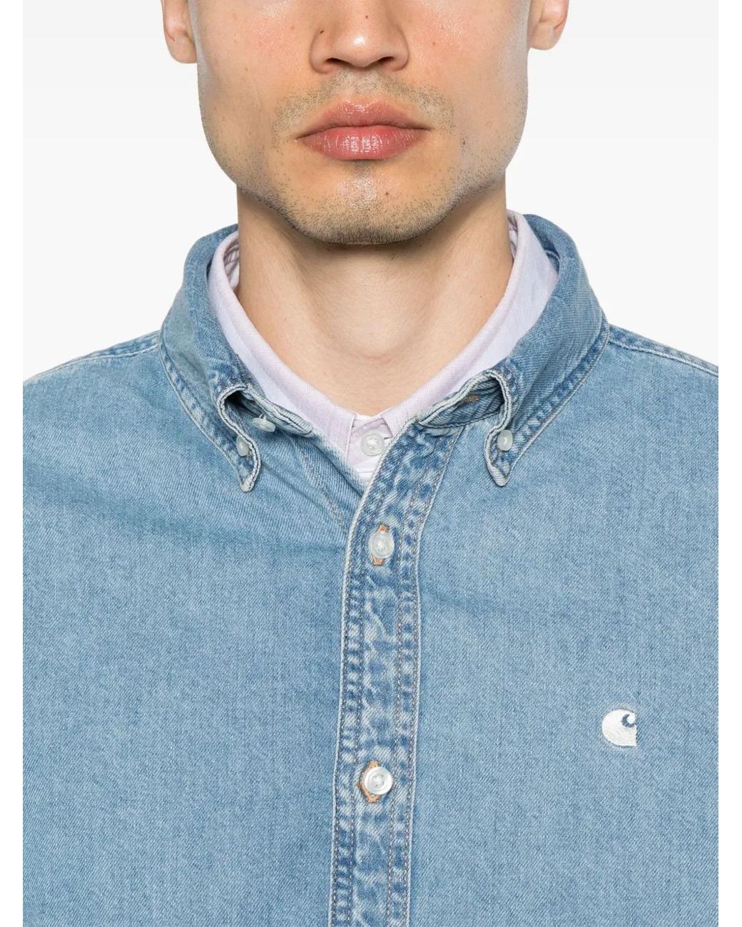 Carhartt L/ Lucas Overhemd in het Blue voor heren