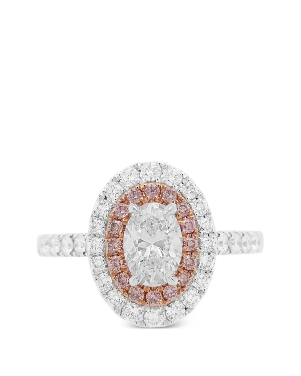 HYT Jewelry White Diamond Cocktail Ring
