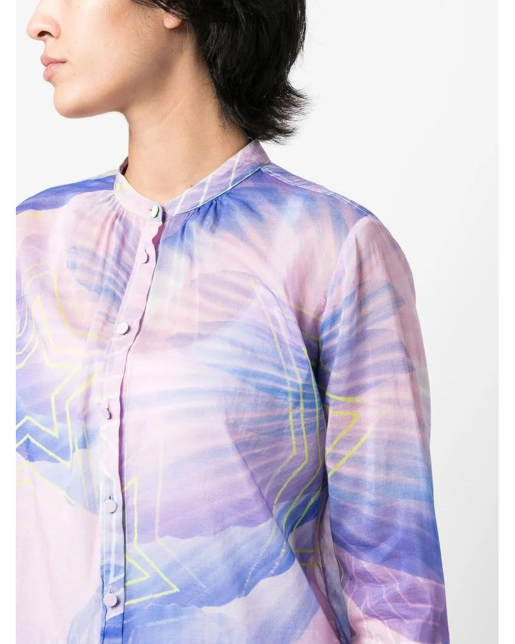 Forte_forte Blue Star-print Shirt