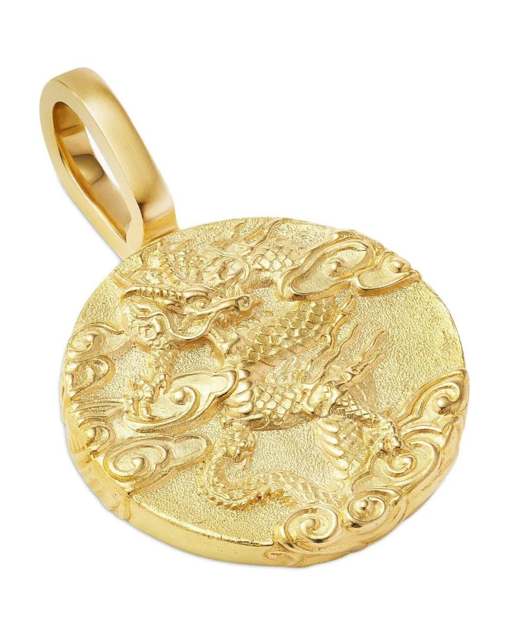 David Yurman Metallic 18Kt Dragon Amulet (30.9Mm) for men