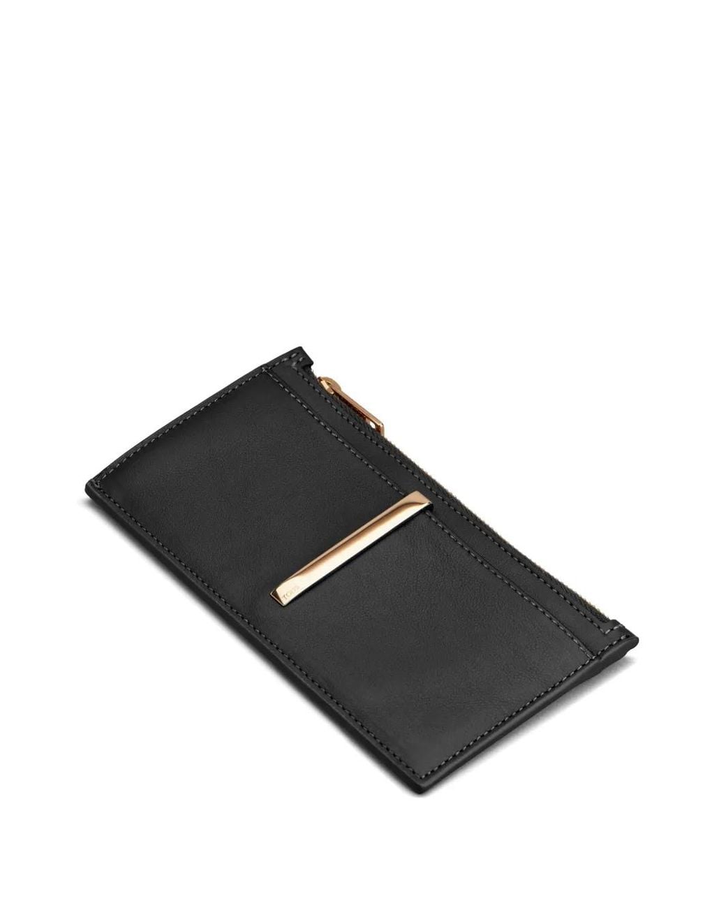 Tod's Black Logo Embossed Card Holder