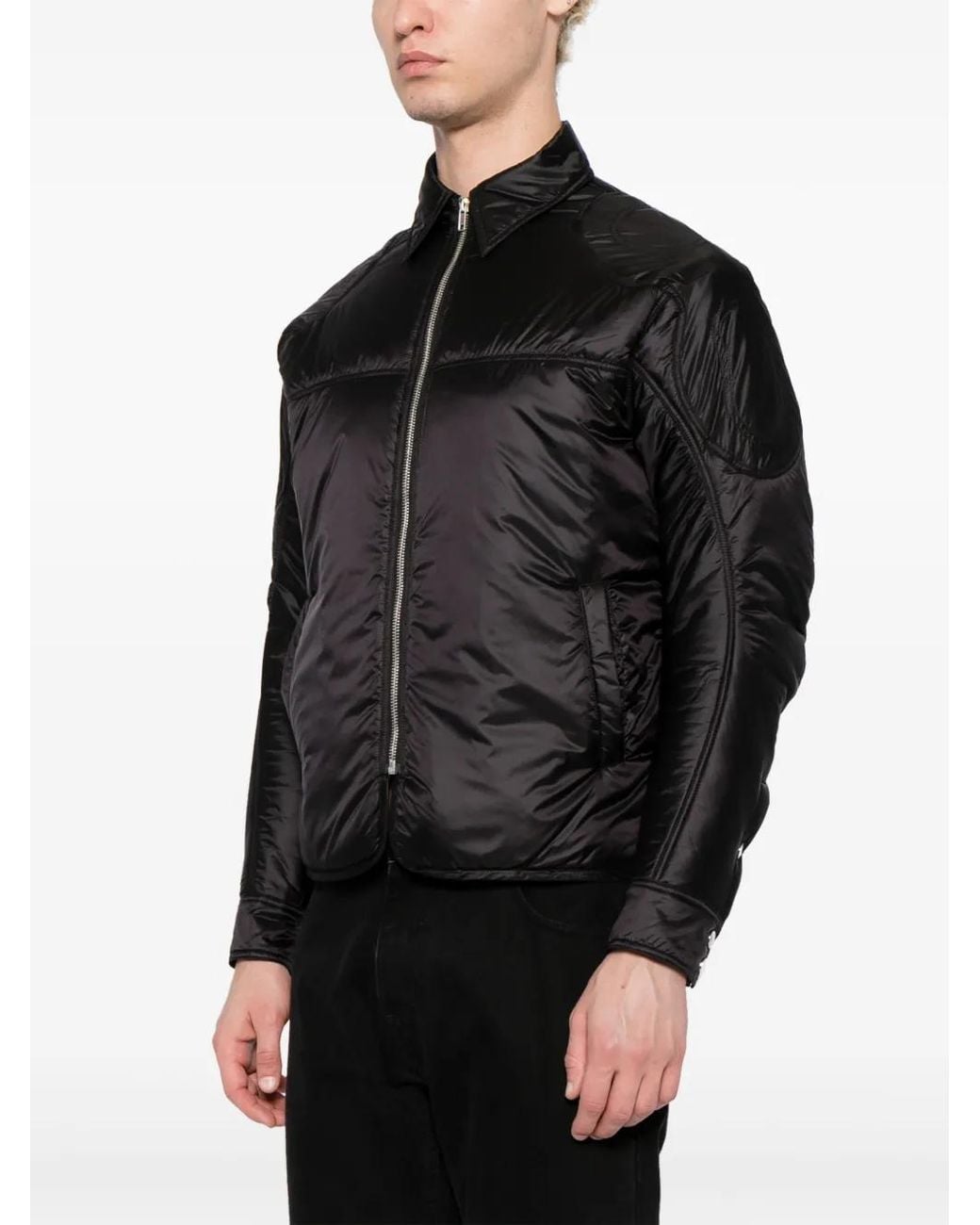 GmbH Black Padded Shirt Jacket for men