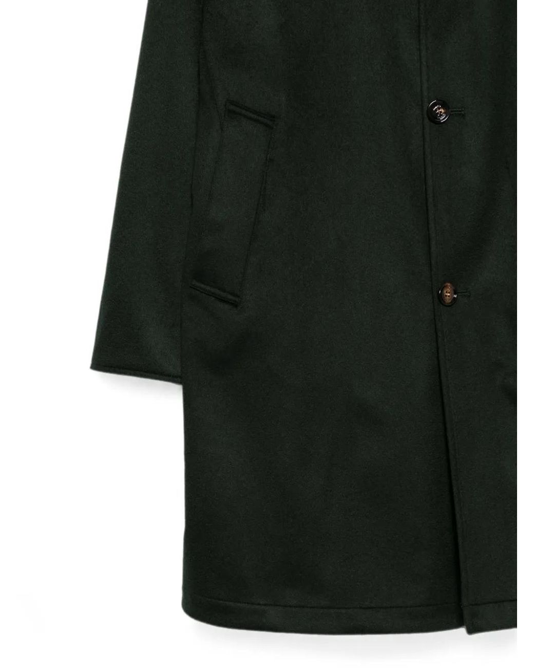 KIRED Black Single-Breasted Buttoned Coat for men