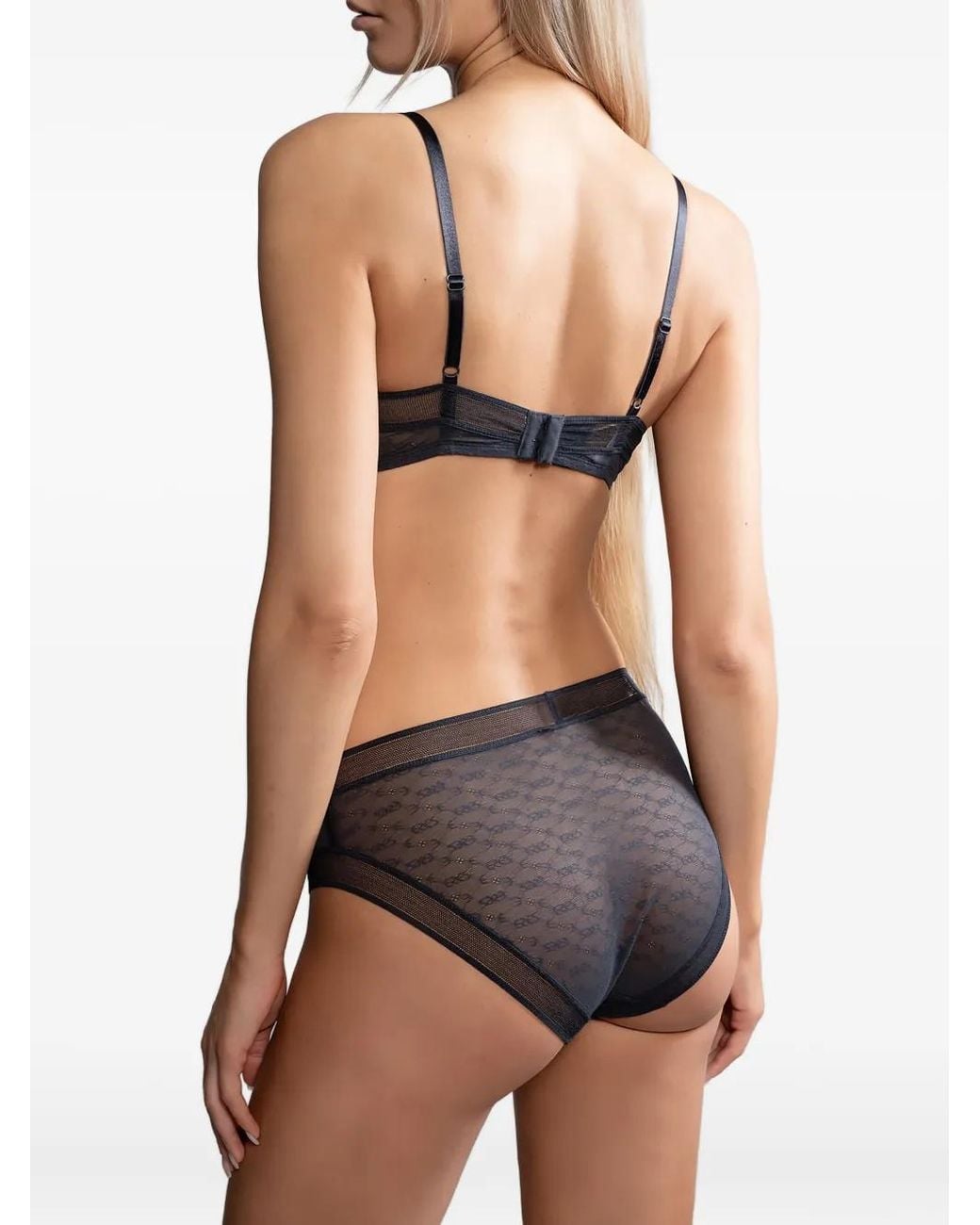 Eres Gray Jacquard-Lace Bra
