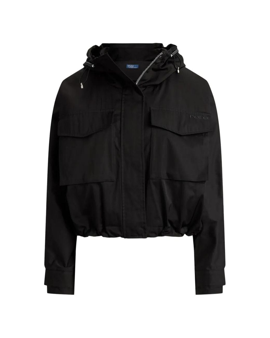 Polo Ralph Lauren Black Hooded Cropped Jacket