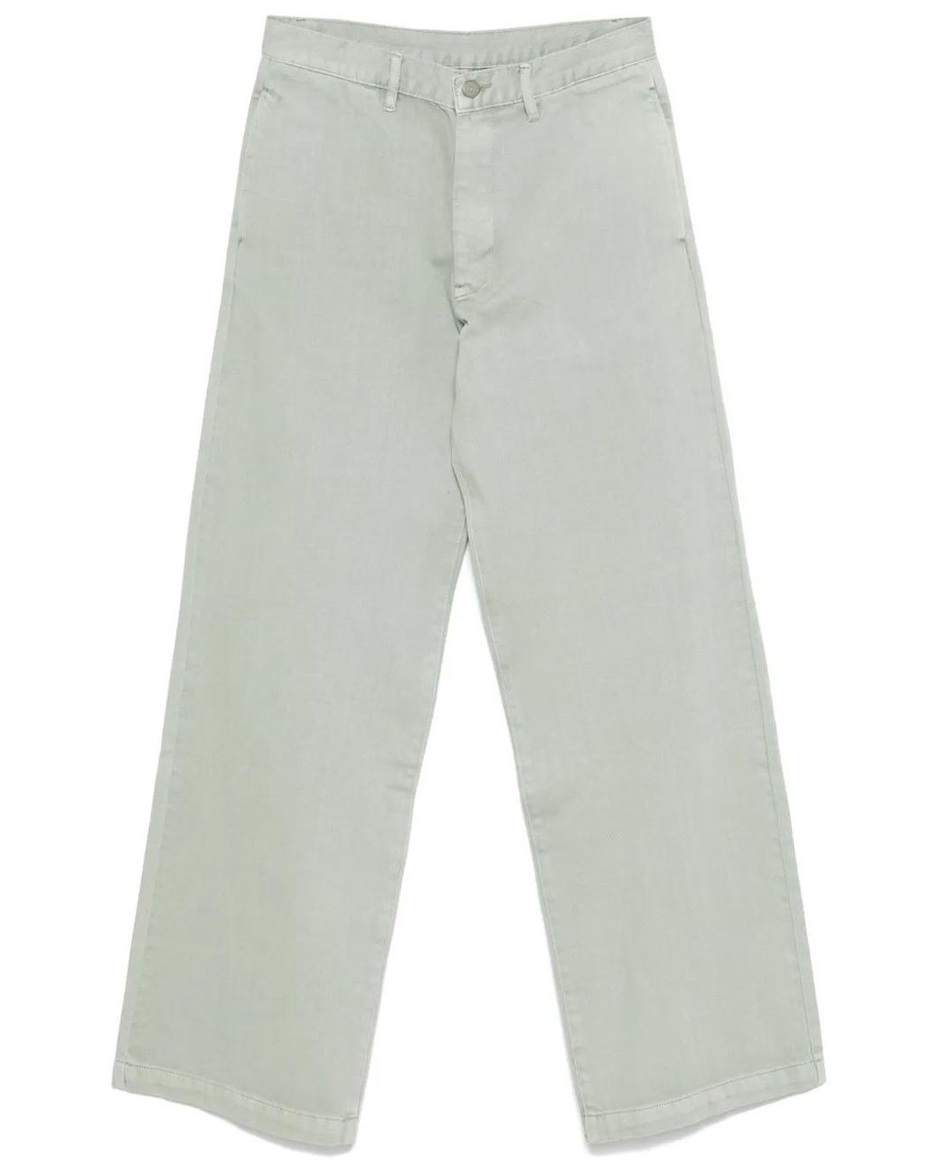 Denimist White Teri Trousers
