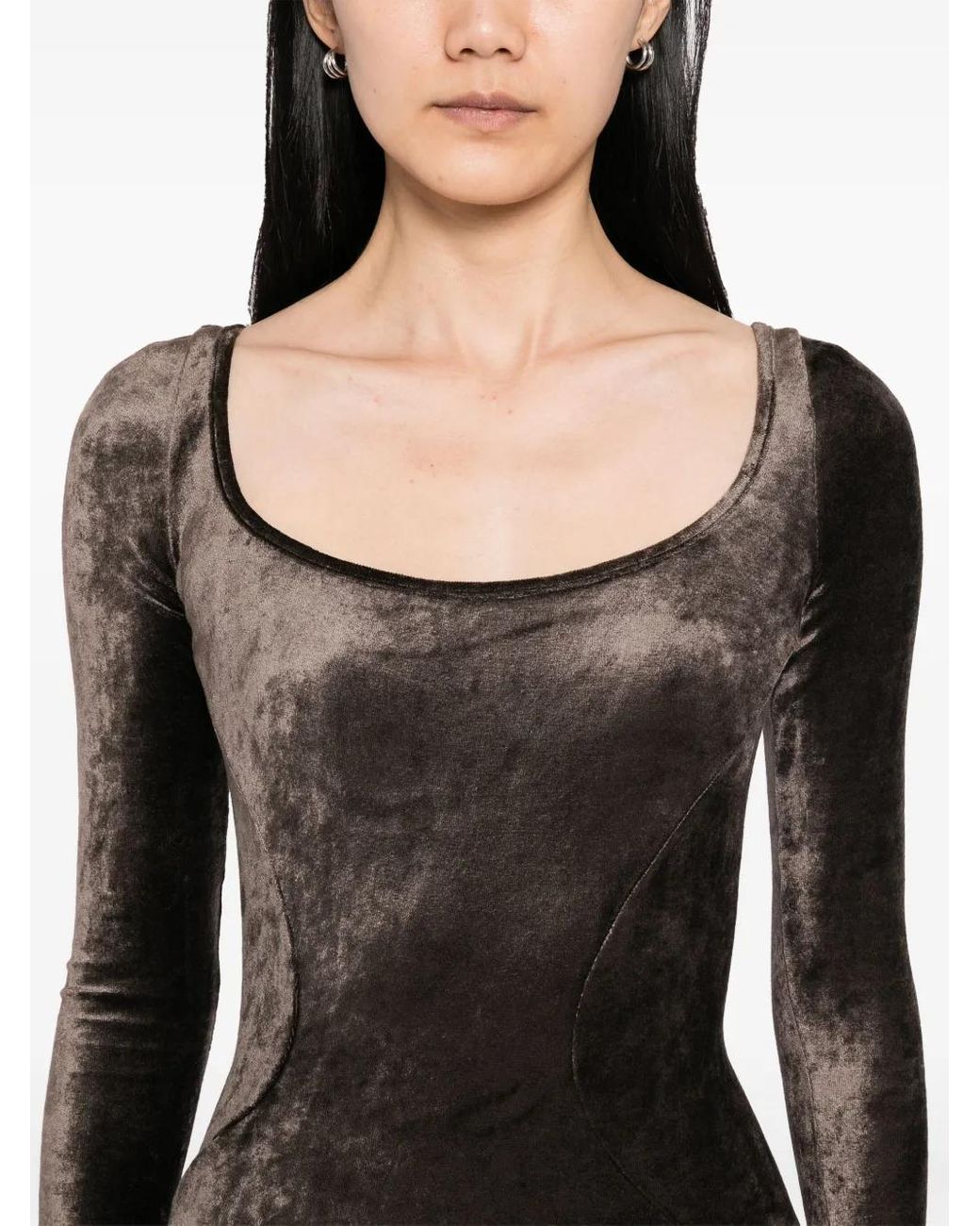 Rick Owens Black Velour Dress