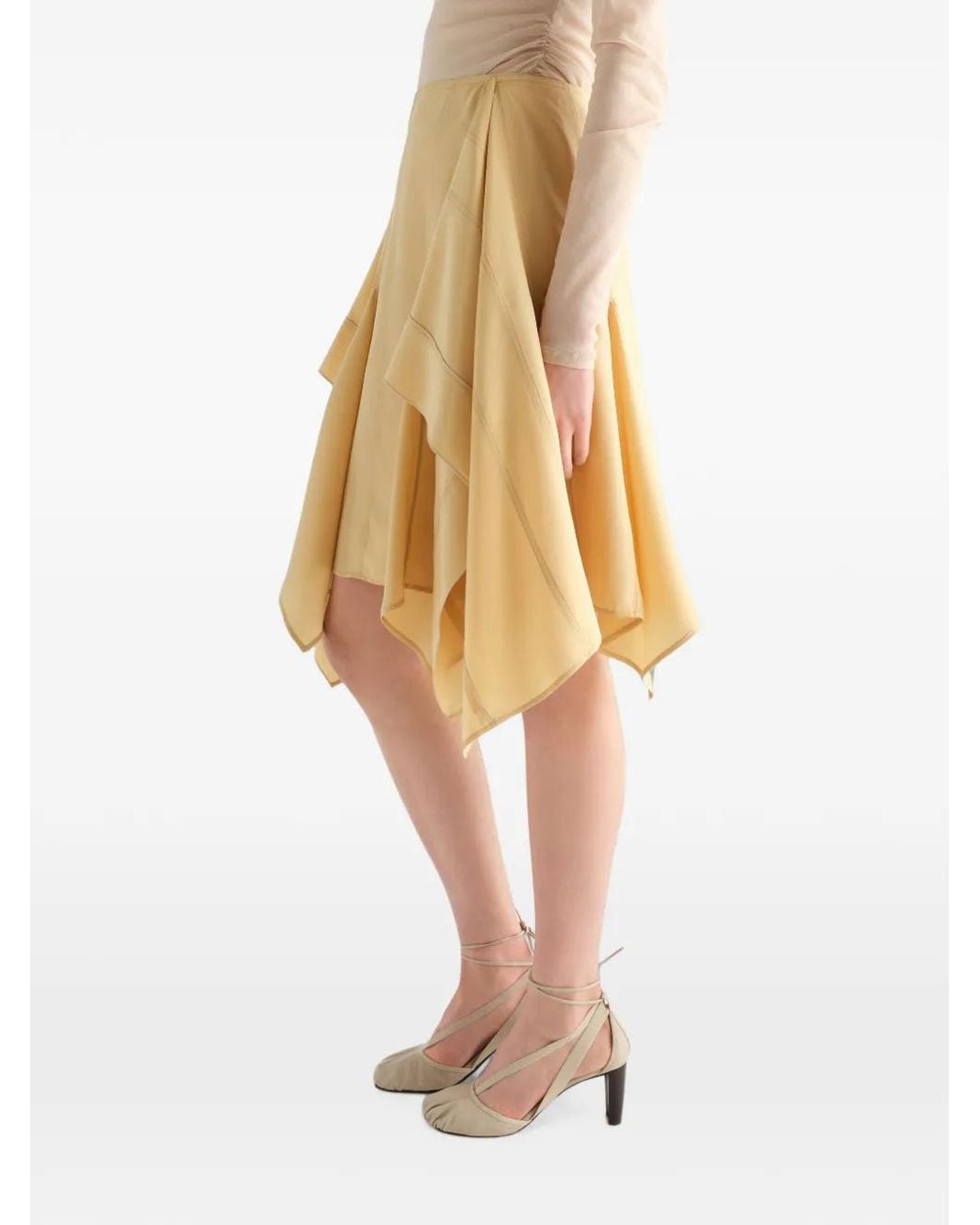 Lemaire Metallic Panelled Skirt