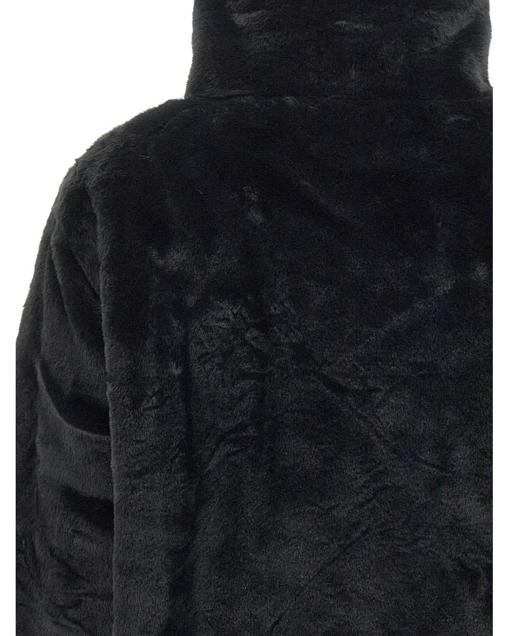 Save The Duck Black Reversible Faux-Fur Jacket