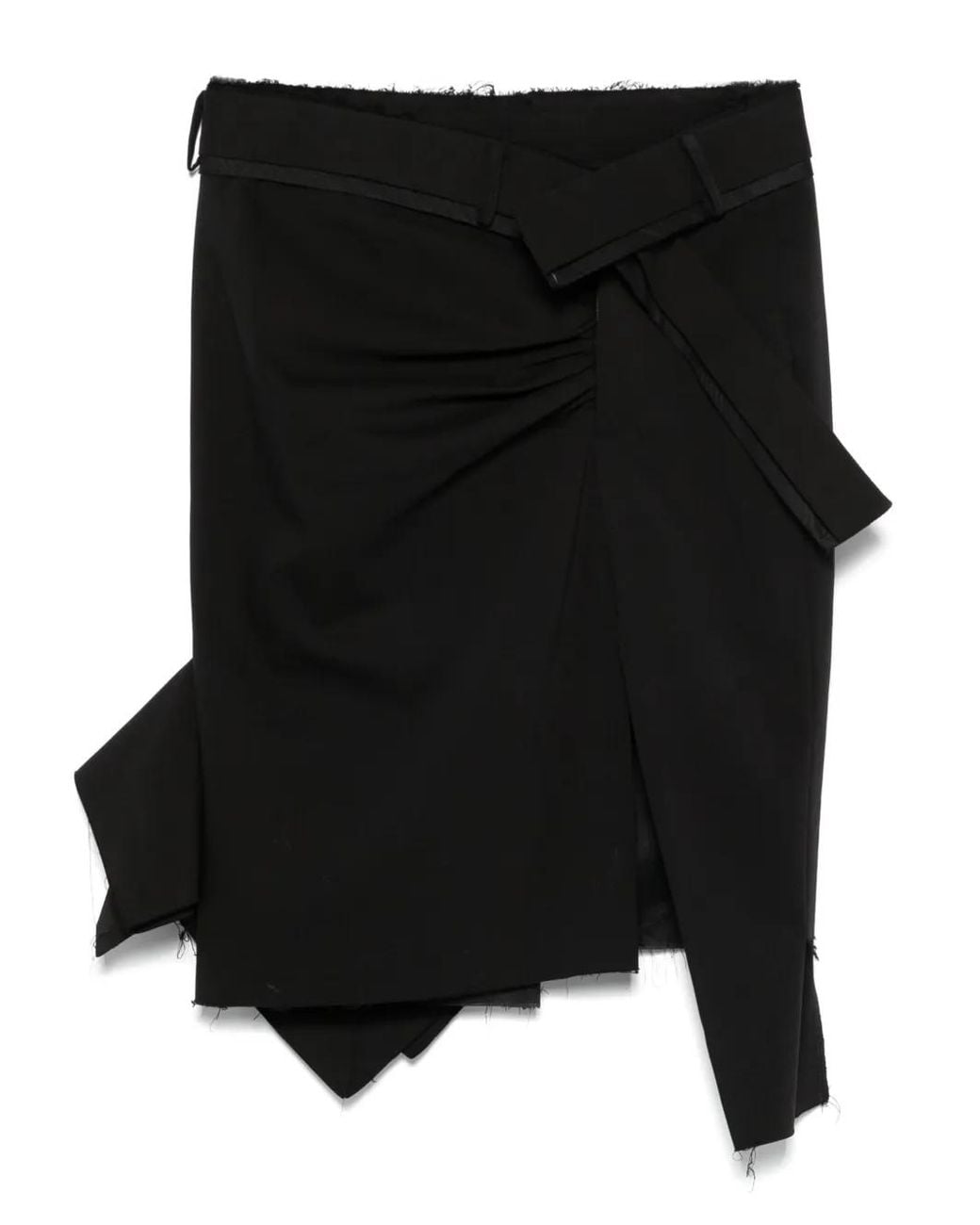 OTTOLINGER Black Asymmetric Mini Skirt