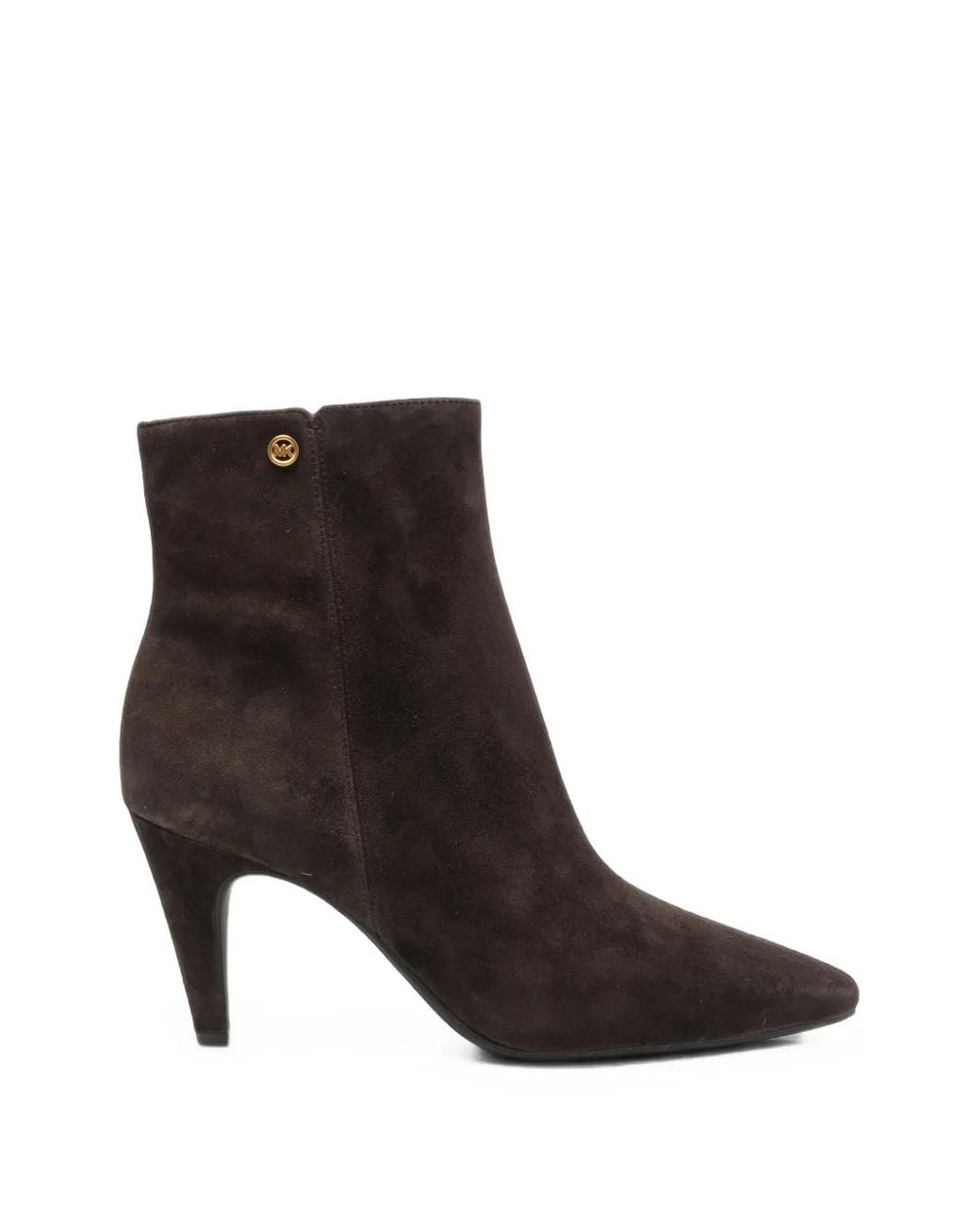 MICHAEL Michael Kors Black Daniela Suede Pointed-Toe Ankle Boots
