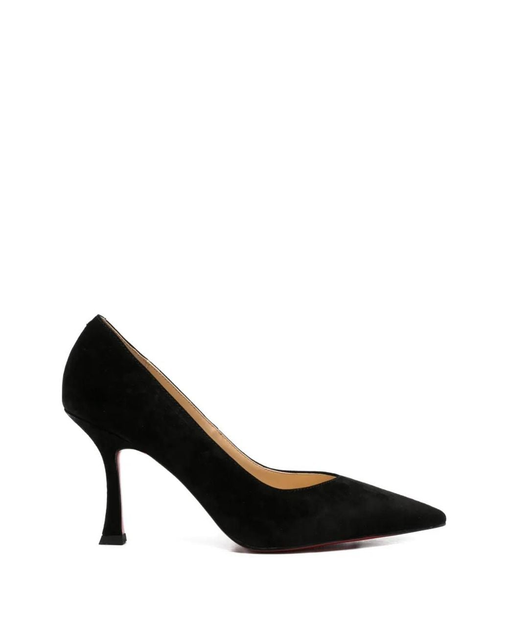 ADRIANNA FERETTI Black Pointed-Toe Suede Pumps