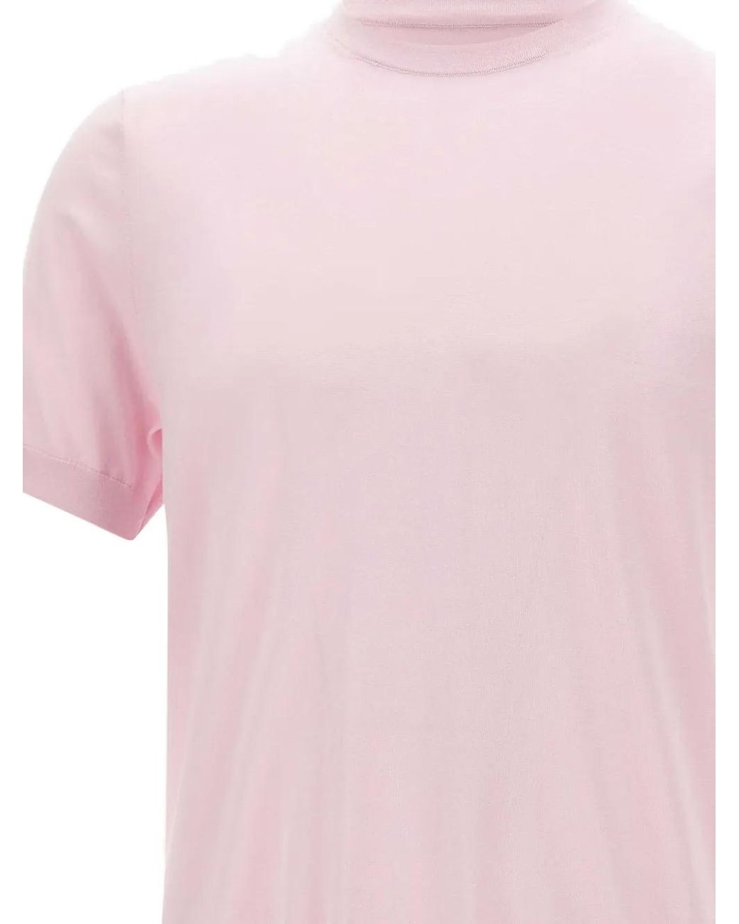 Diktat Pink Crew-Neck T-Shirt for men