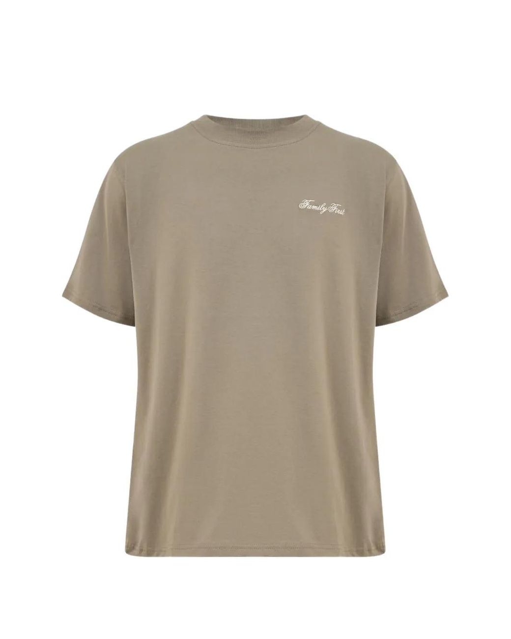 FAMILY FIRST Gray Logo-Embroidered T-Shirt for men
