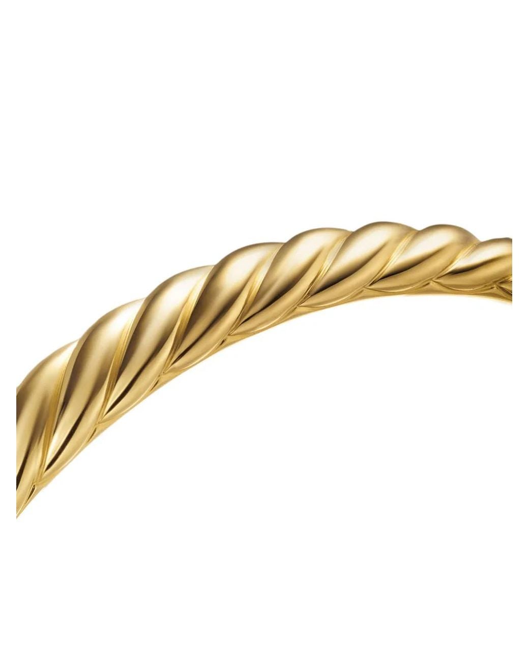 David Yurman Metallic 18K Cable Brangle Bracelet