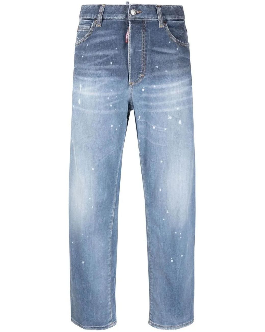 DSquared² Blue Straight Jeans With Five-Pocket Design