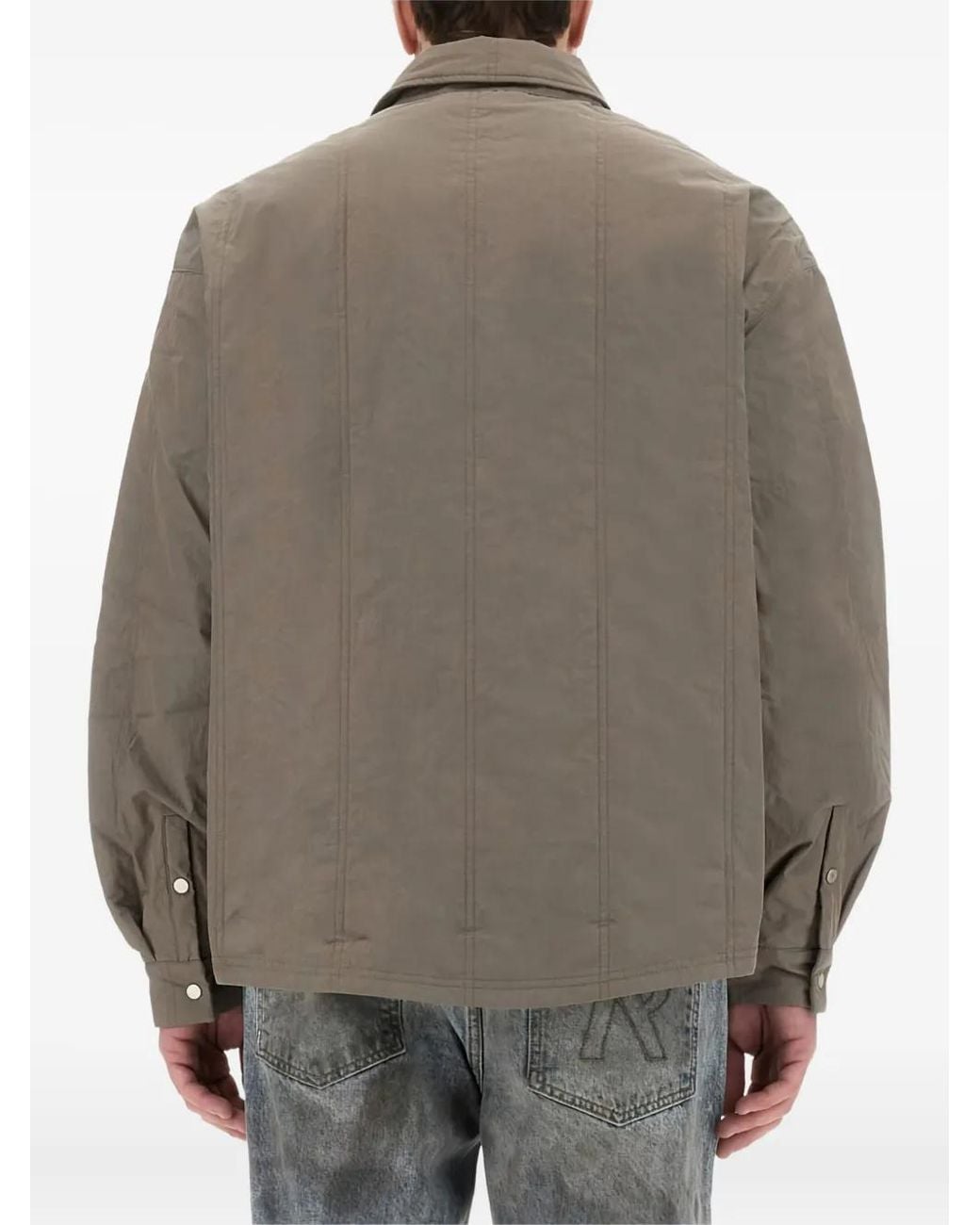 Represent Gray Utility Pocket Overshirt for men