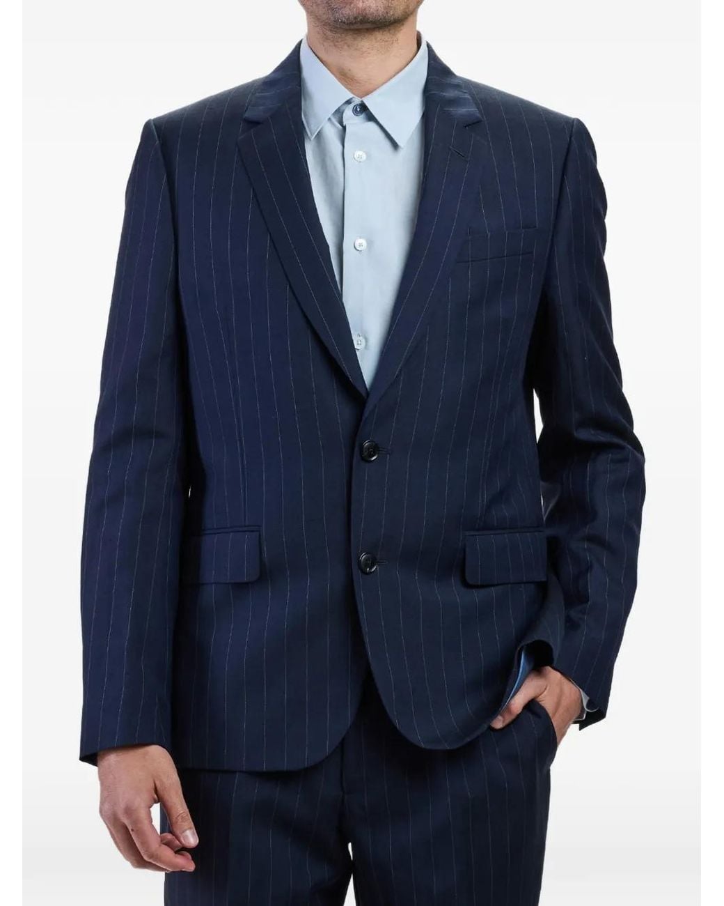 Paul Smith Blue Soho Pinstripe Two-Piece Suit for men