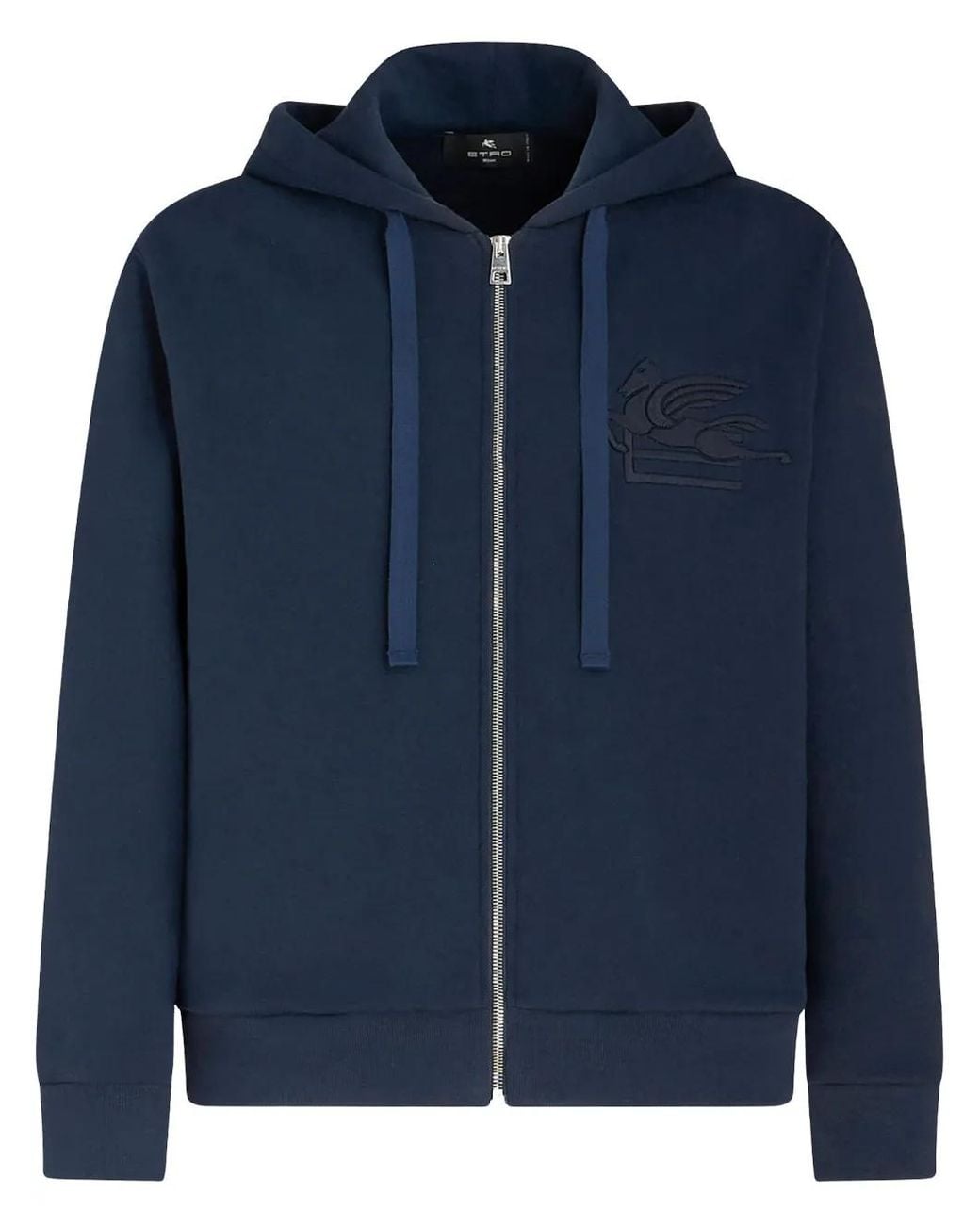 Etro Blue Zip Up Jacket for men