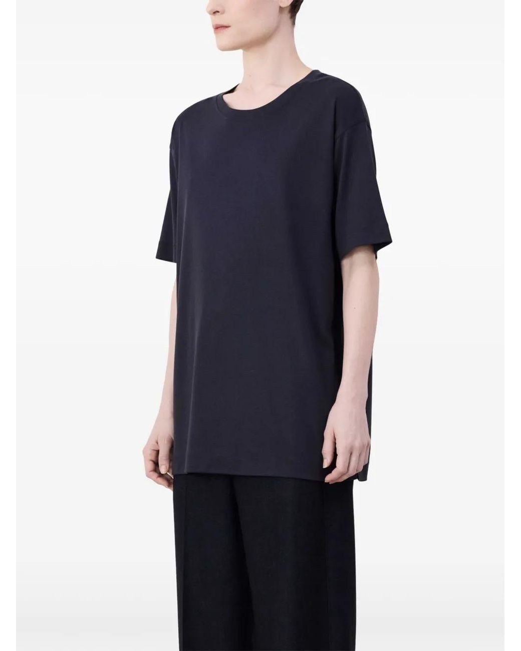 Lemaire Blue Short-Sleeve Cotton T-Shirt