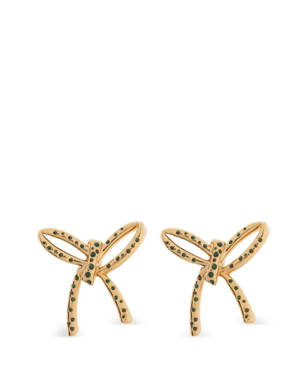 Marni Metallic Bow-Embellished Earrings