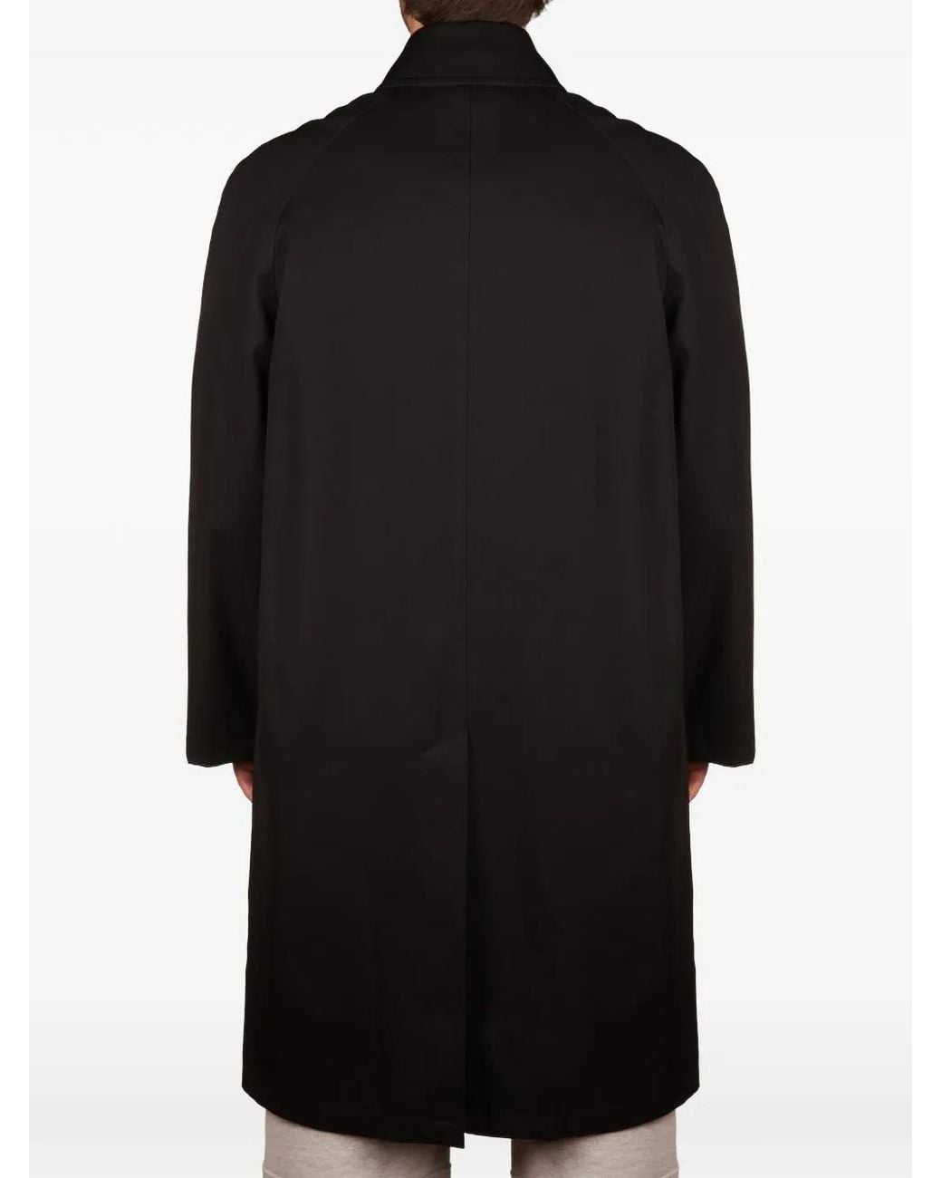 Paltò Black Button-Fastening Coat for men