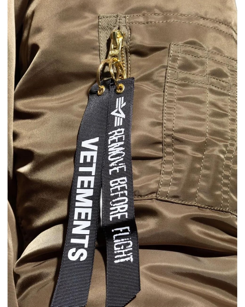 Vetements Green Zip-Fastening Bomber Jacket for men