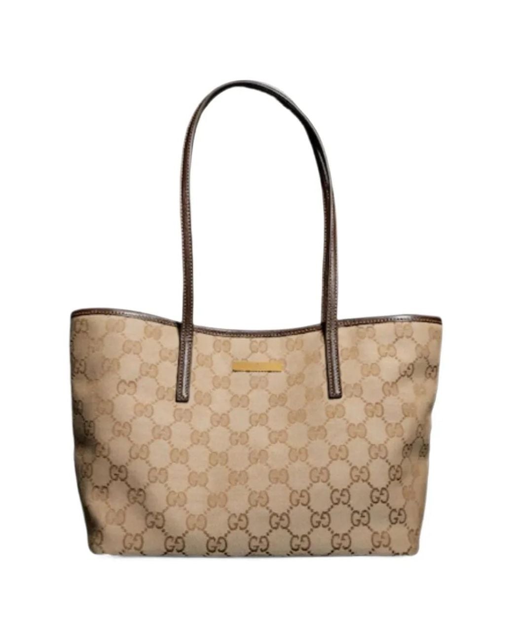 Gucci White Small Tribeca Gg Supreme Tote Bag