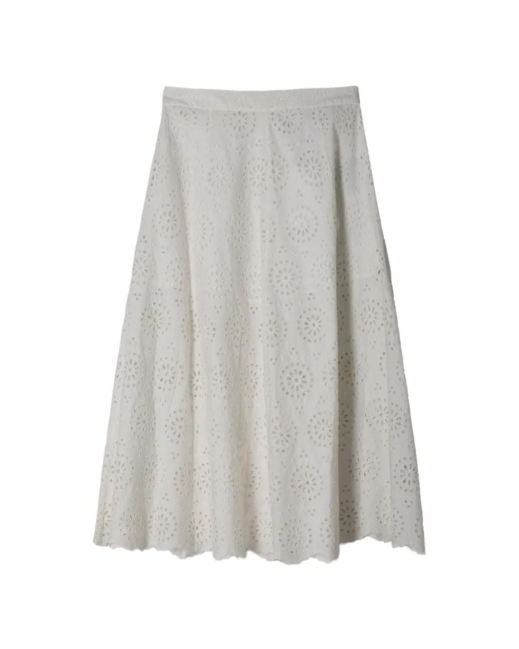 FRAME Midi-Rok Met Ringlets in het Gray