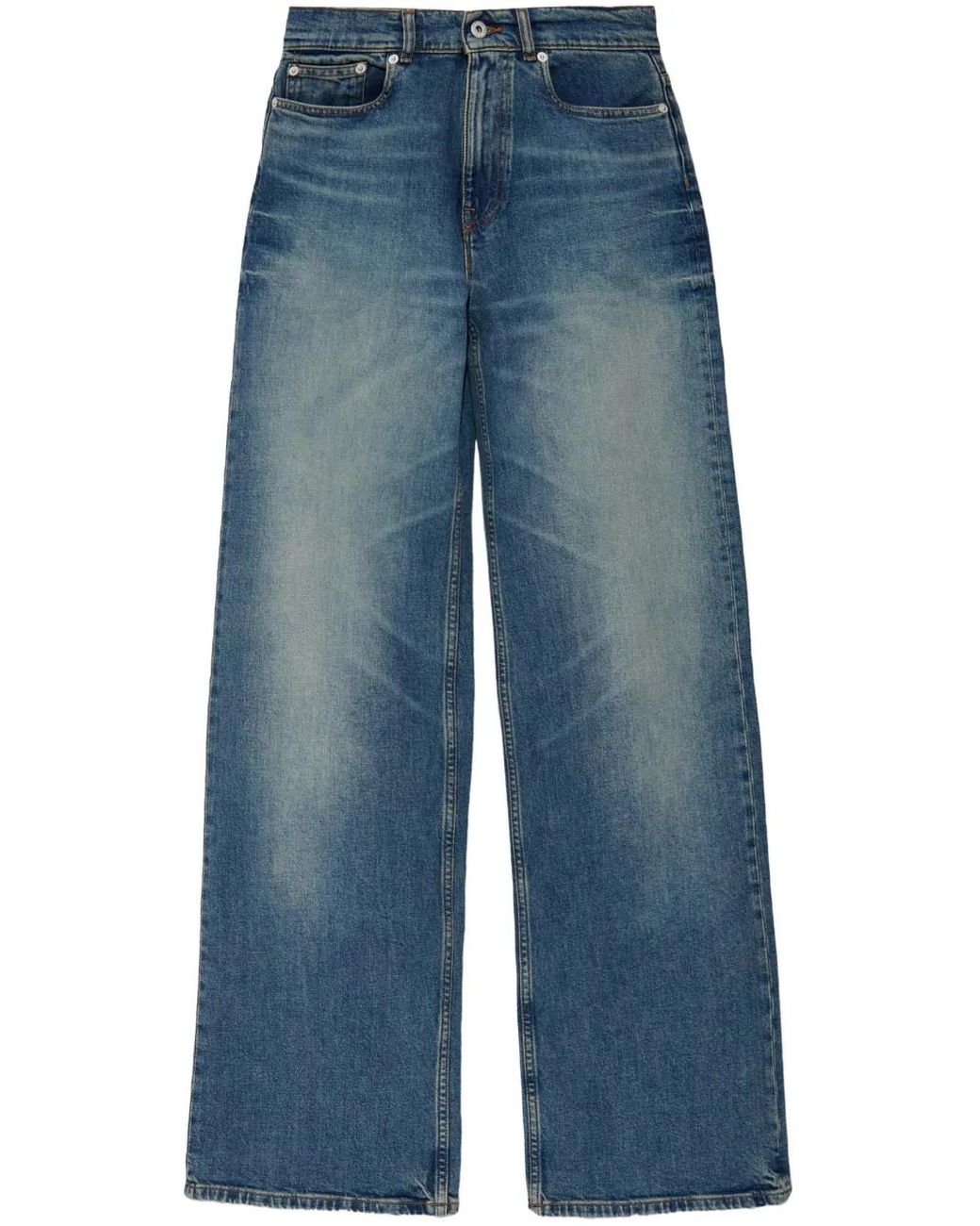 KENZO Blue Ayame Wide-Leg Jeans