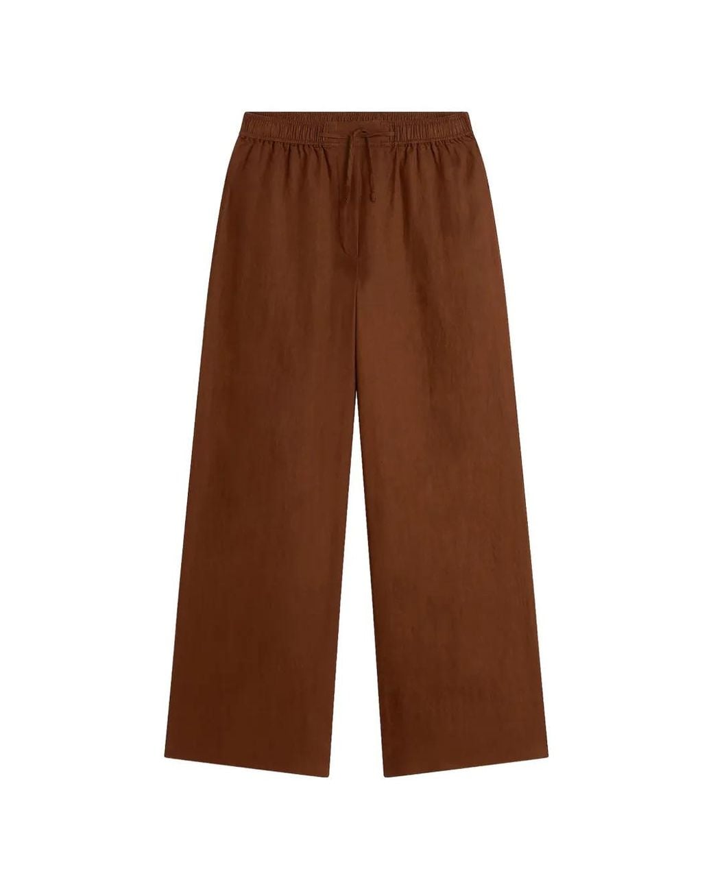 Tommy Hilfiger Brown Drawstring Palazzo Pants