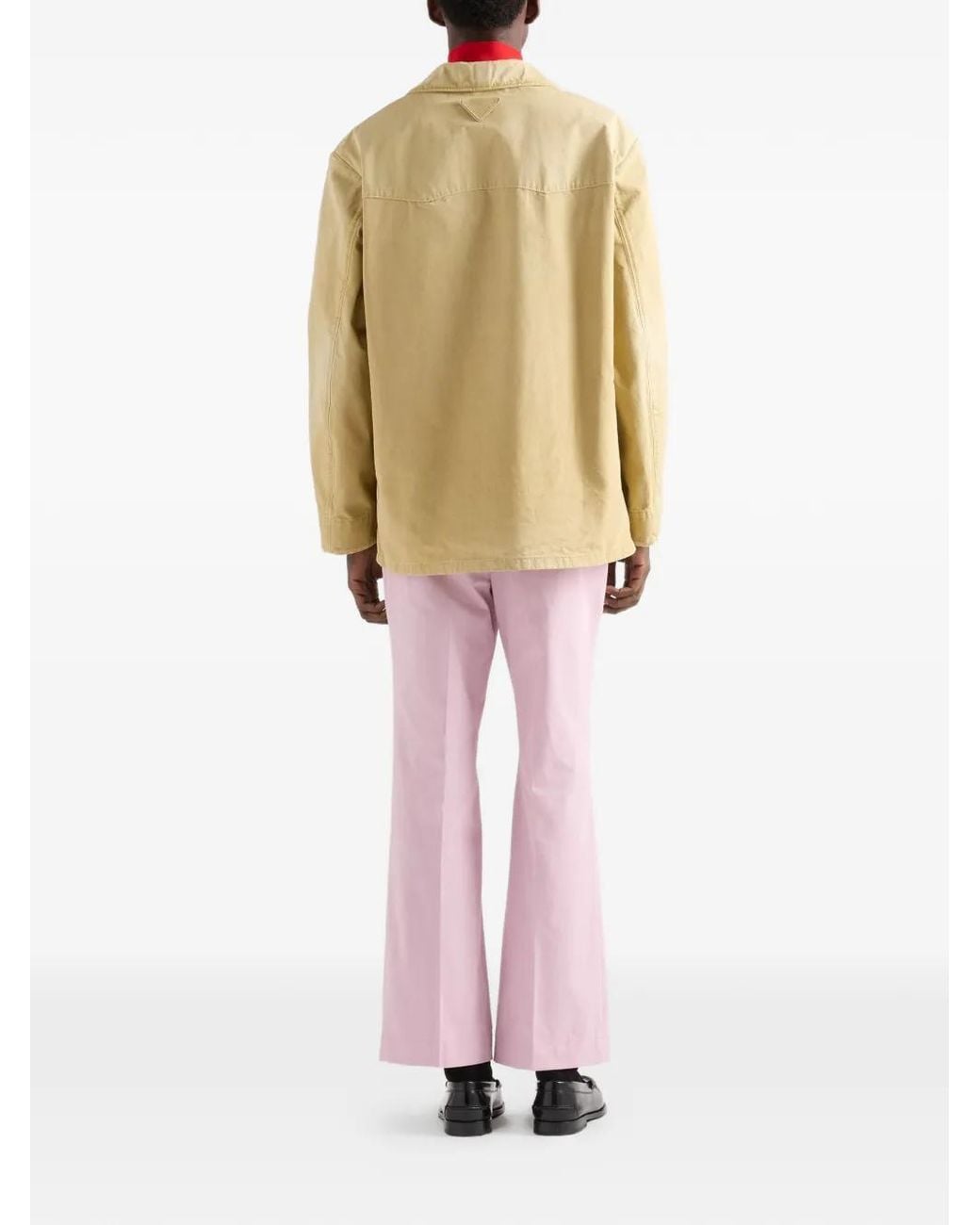 Prada Natural Cotton Blouson Jacket for men