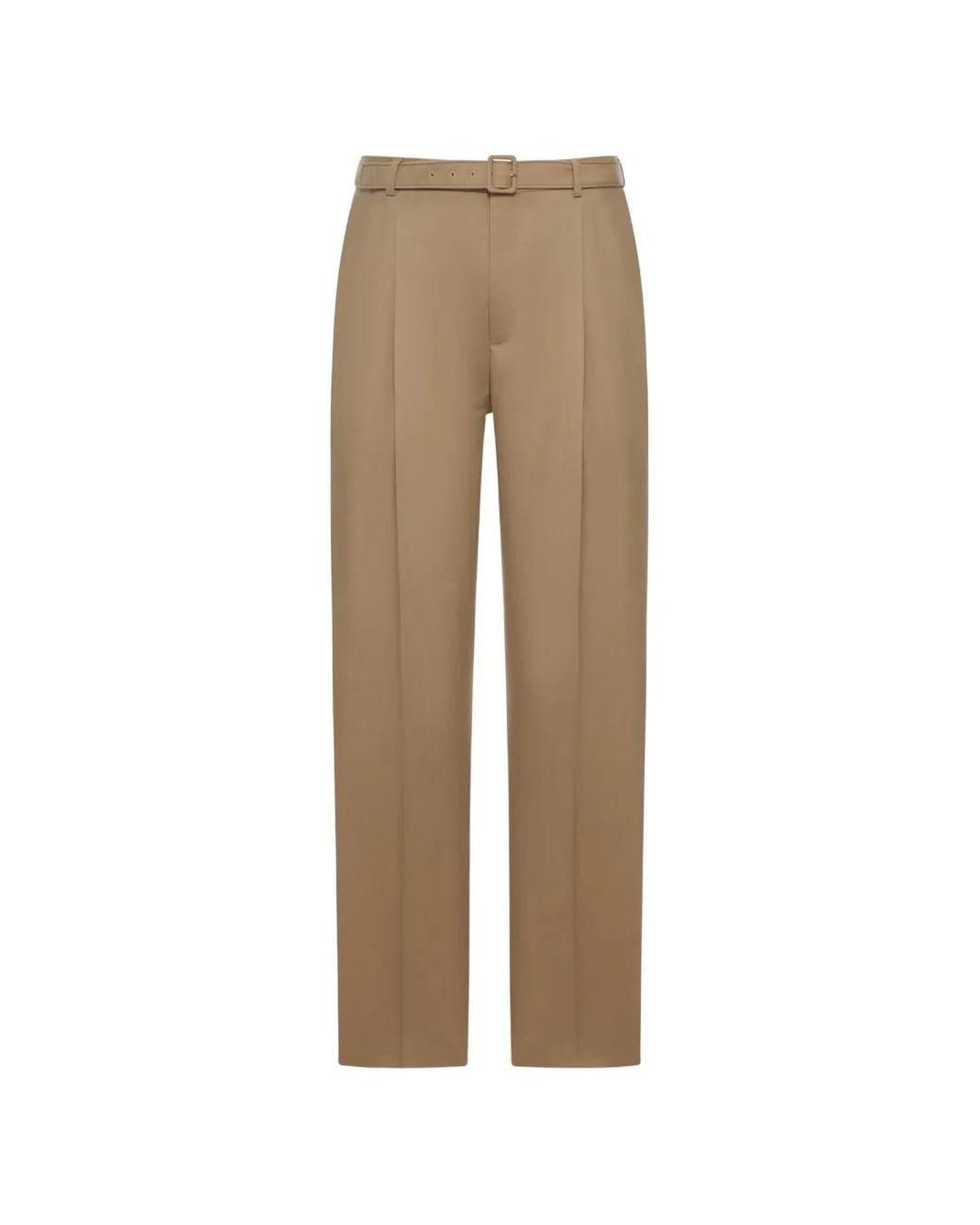 Saint Laurent Natural Belted Tailored Trousers for men