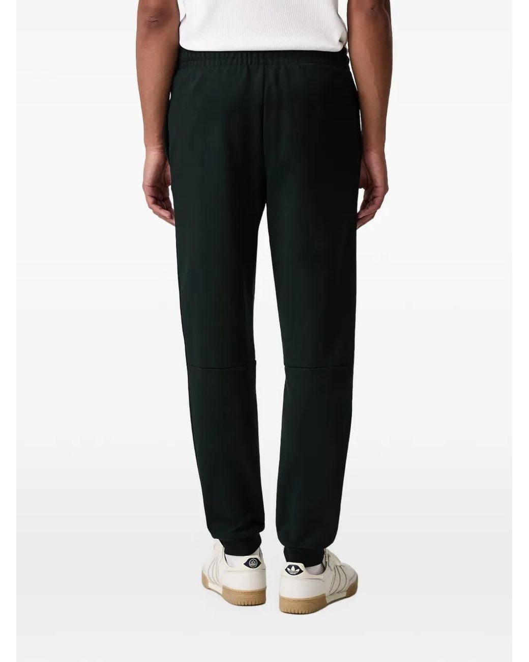 Lacoste Black Logo-Patch Track Pants for men
