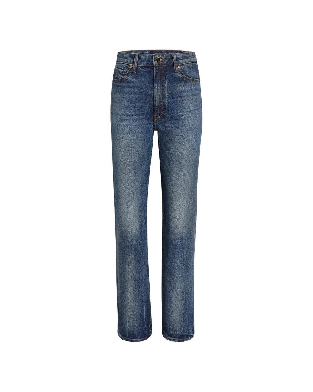 Khaite Blue Straight-Fit Jeans