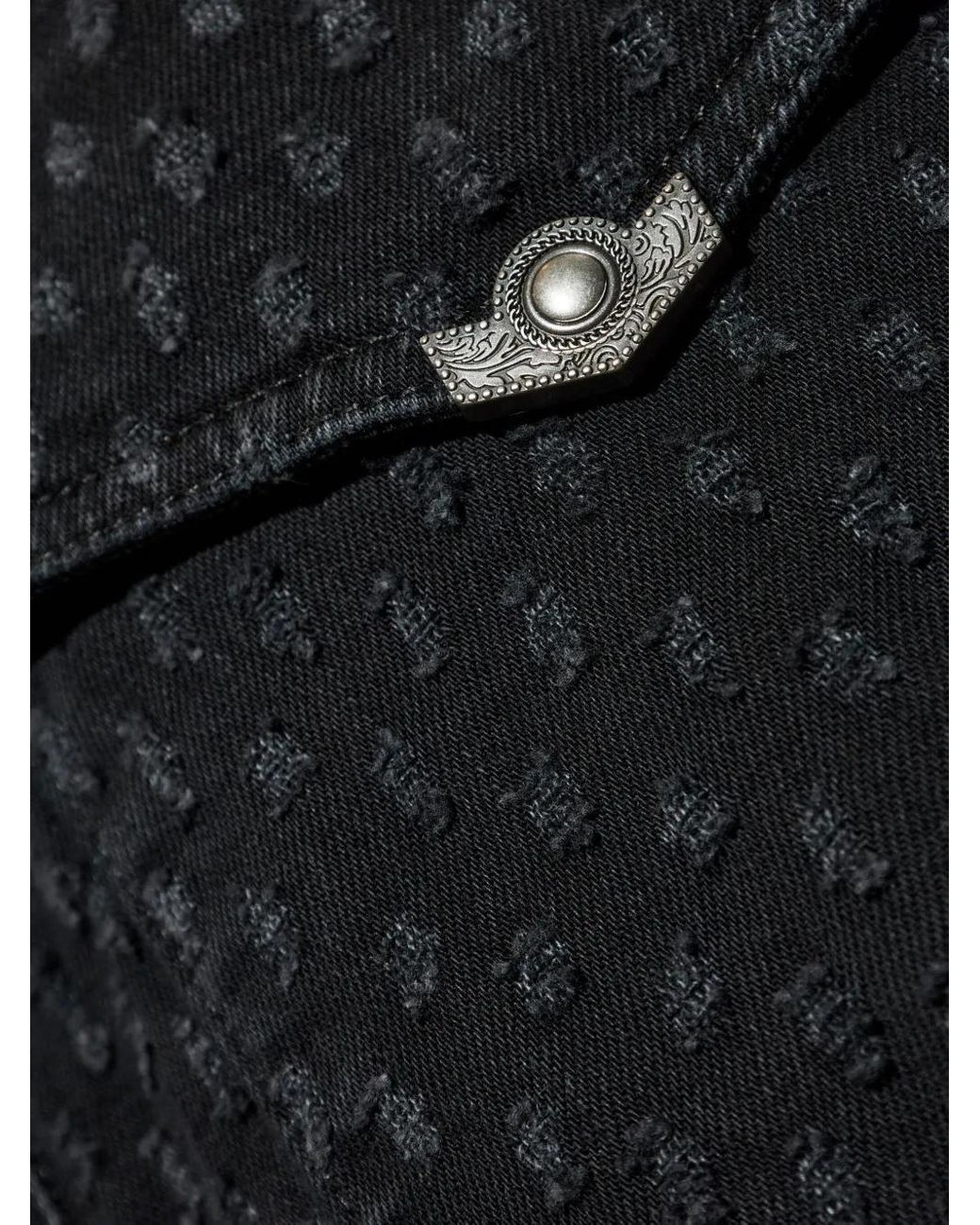 Versace Jeans Couture Black Denim Shirt Jacket for men