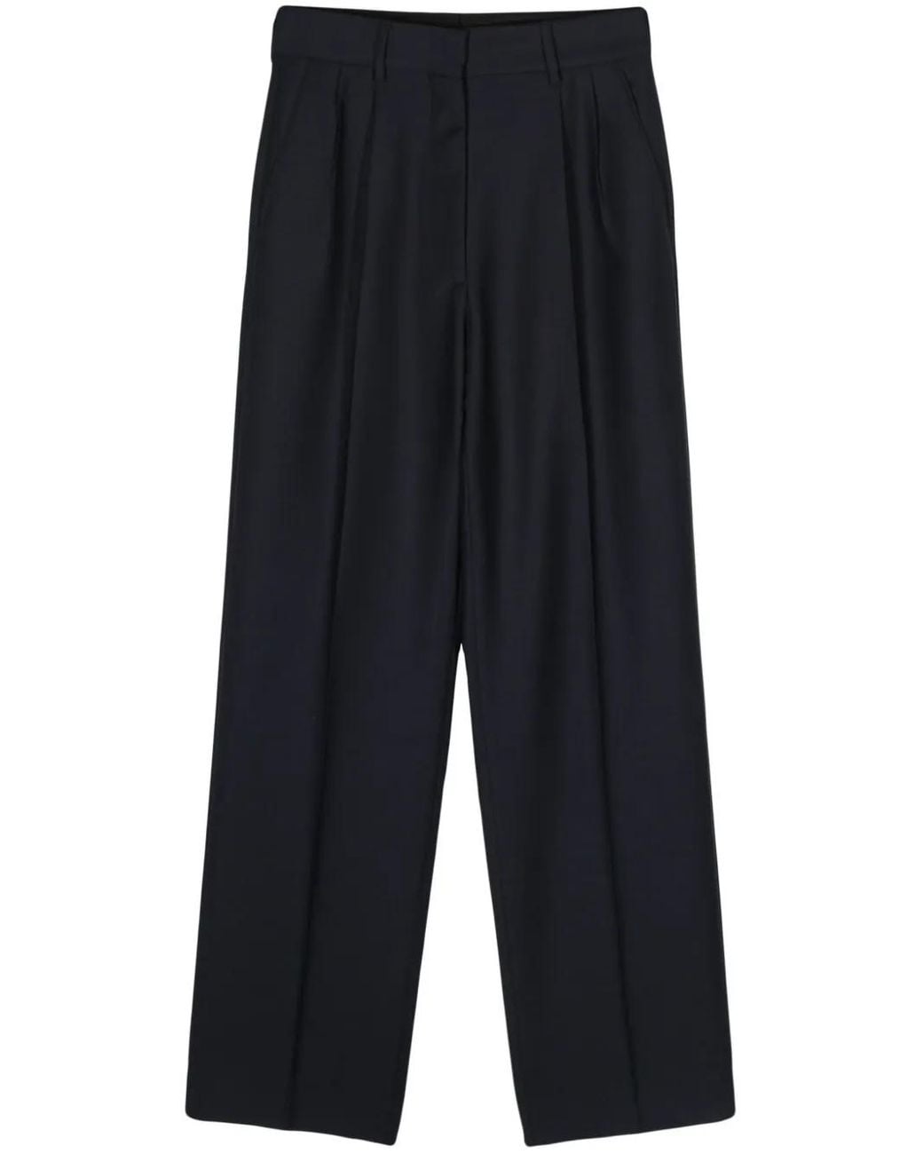 Blazé Milano Blue Pleated Tailored Trousers